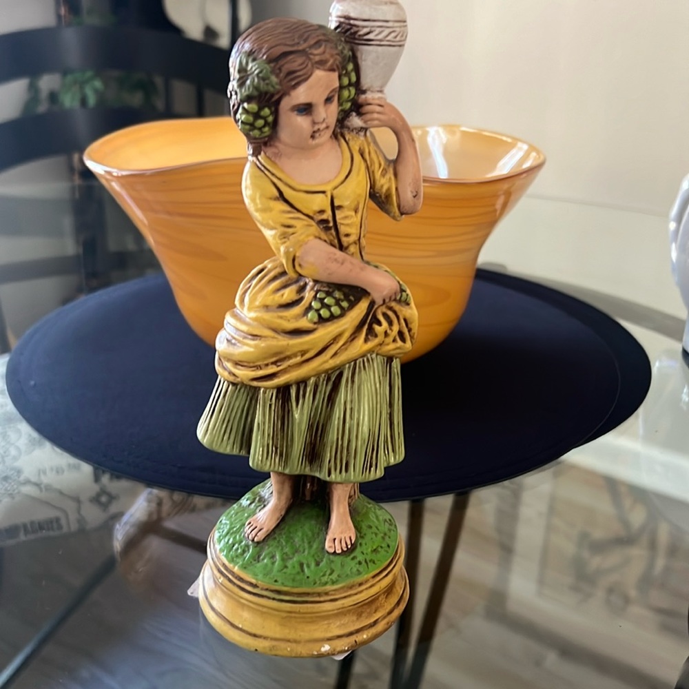 Vintage Italian Chalkware Figurine